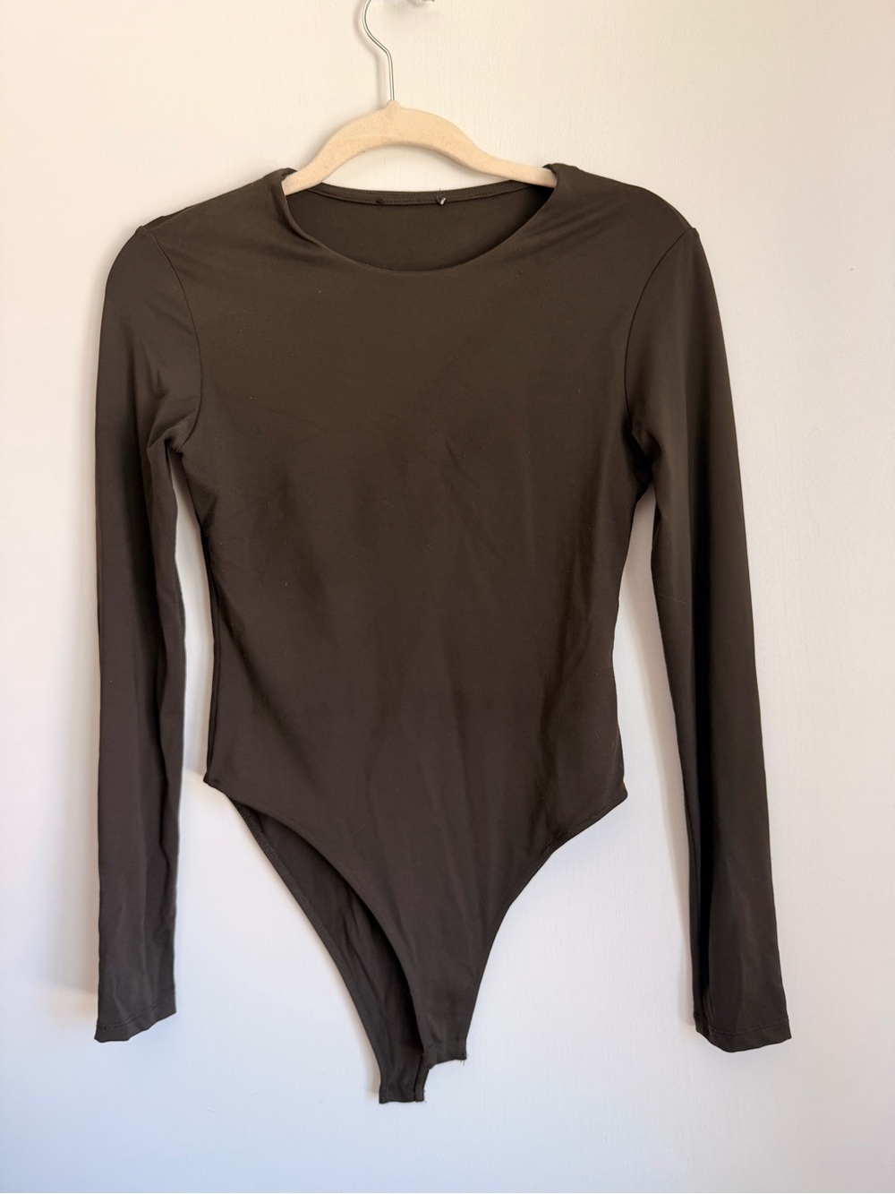 Zara , size M, Long Sleeve Bodysuit in Dark Brown